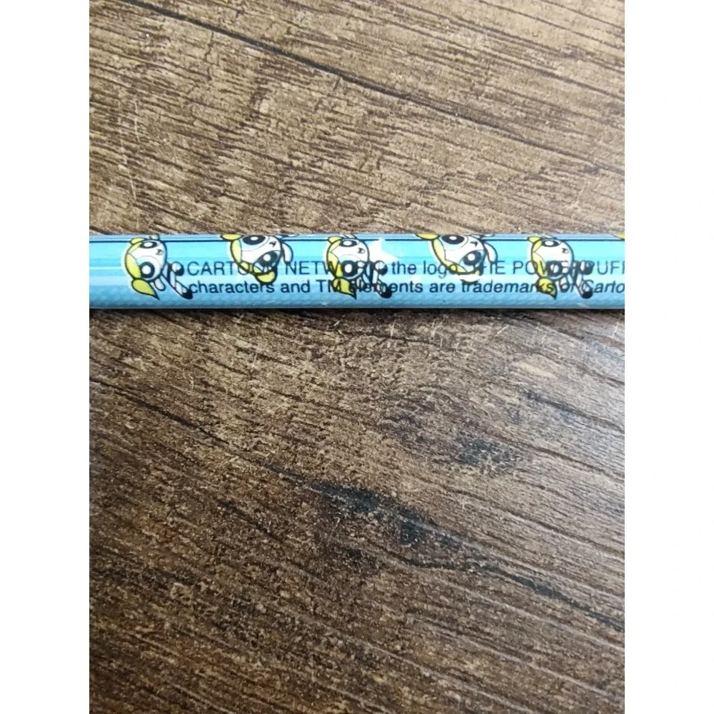 Lot Of 2 Powerpuff Pencils Cartoon Network Bubbles Vtg A18